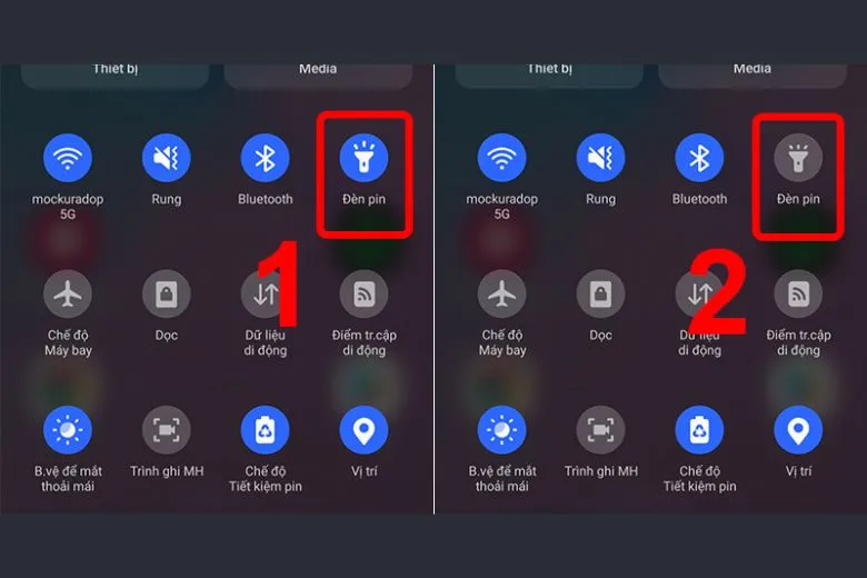 Hướng dẫn bật/tắt đèn pin Flash cực nhanh trên điện thoại iPhone, Samsung, OPPO, Xiaomi,…