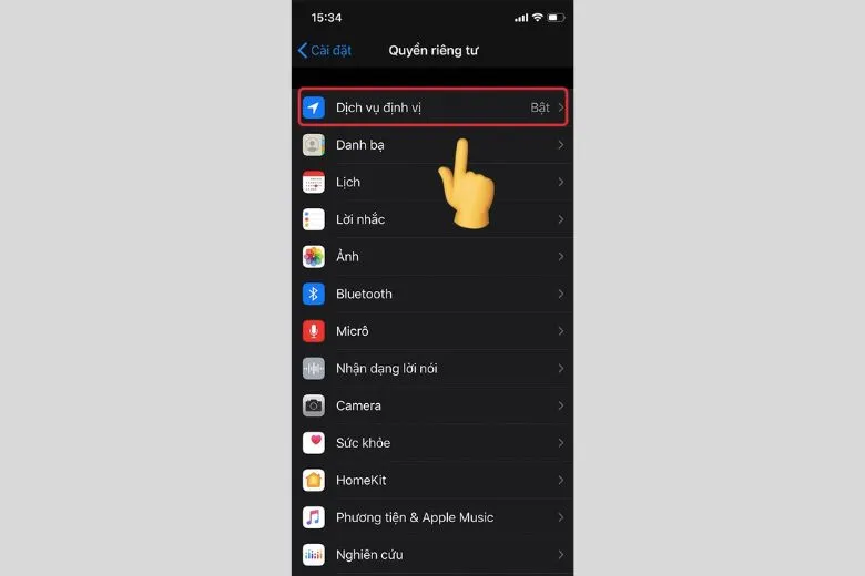 Hướng dẫn bật/tắt định vị iPhone cho ứng dụng dễ dàng