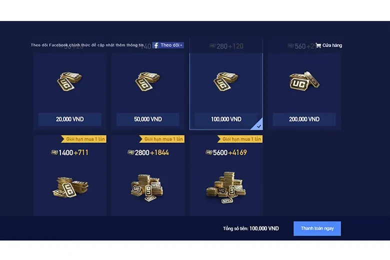 Hướng dẫn các cách nạp thẻ PUBG Mobile, nạp UC an toàn và chiết khấu cao