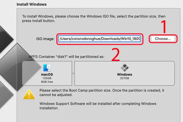 Hướng dẫn Cách cài Windows 10, 11 trên MacBook bằng Boot Camp qua USB