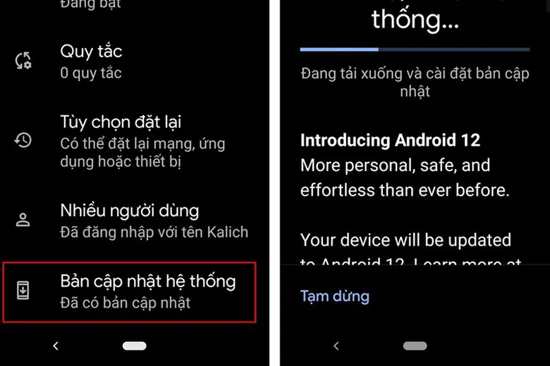 Hướng dẫn cách cập nhật Android 12 chính thức trên điện thoại với giao diện đẹp ấn tượng cùng nhiều tính năng mới