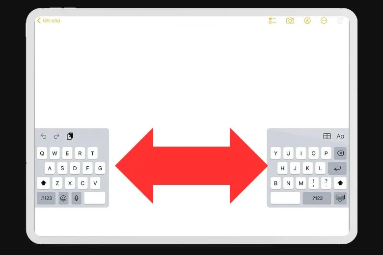 Hướng dẫn cách chia đôi bàn phím trên iPad nhanh nhất