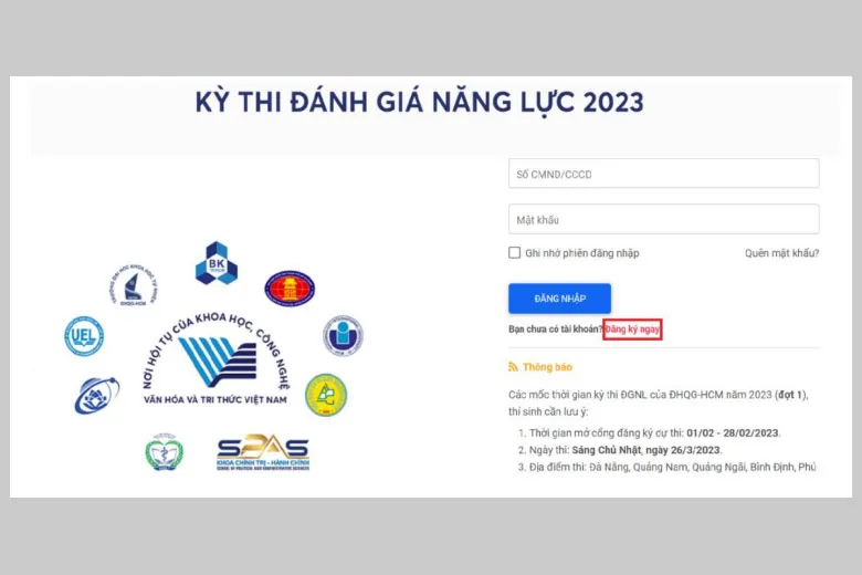 Hướng dẫn cách đăng ký thi đánh giá năng lực 2024 TPHCM và Hà Nội – Lịch đăng ký và những điều cần biết