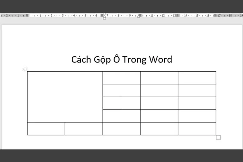 Hướng dẫn cách gộp ô và tách ô trong Word chi tiết cực dễ