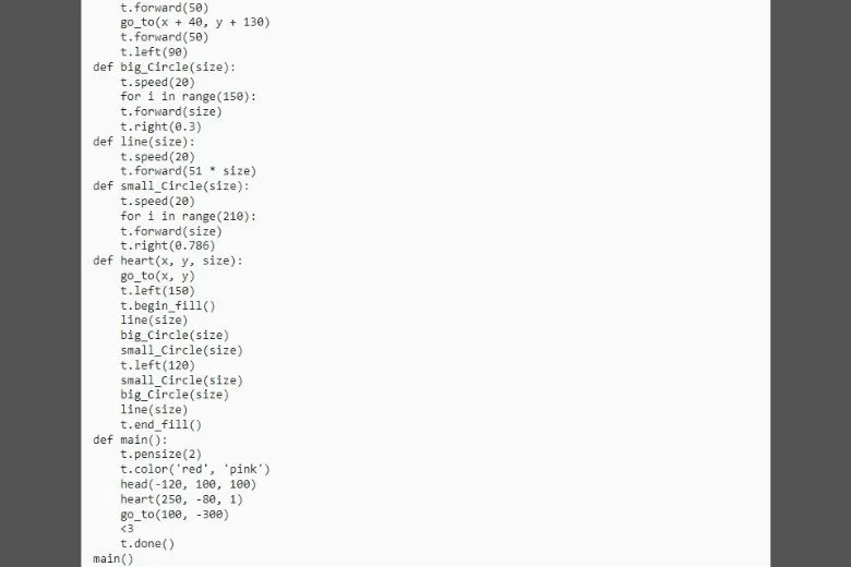 Hướng dẫn cách làm code hình trái tim Python đơn giản nhất cho bạn