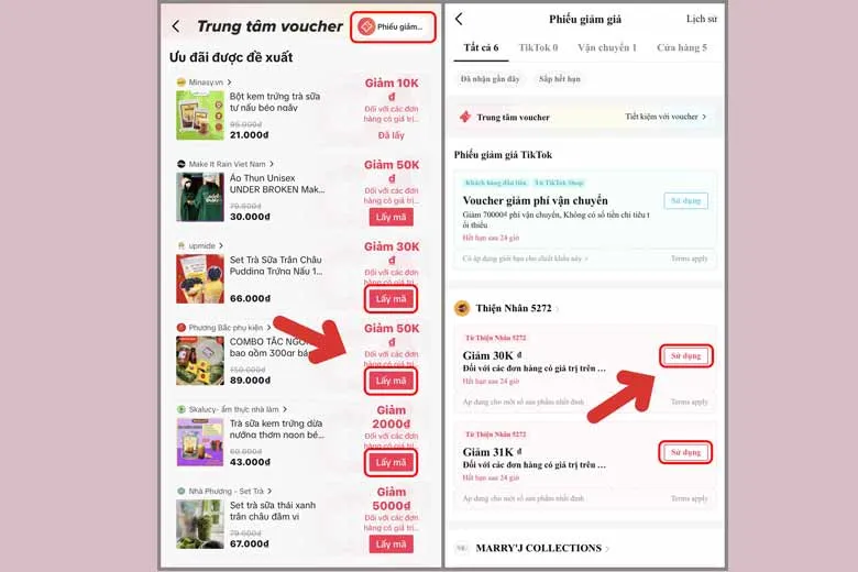 Hướng dẫn cách lấy mã giảm giá TikTok Shop siêu nhanh, siêu dễ khi muốn mua hàng online