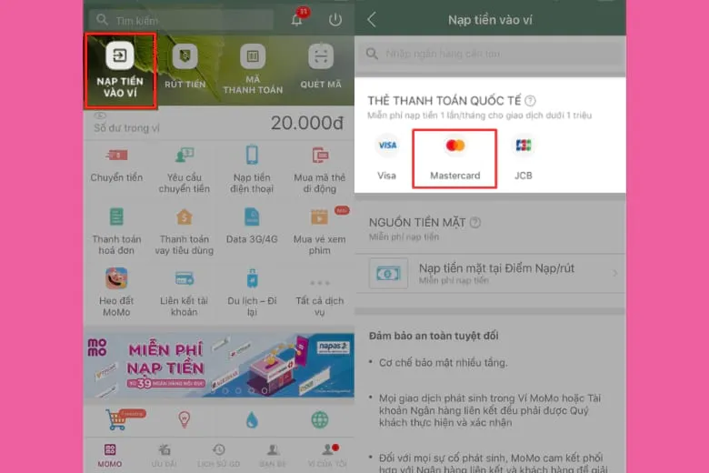 Hướng dẫn cách nạp tiền vào MoMo miễn phí cho người mới