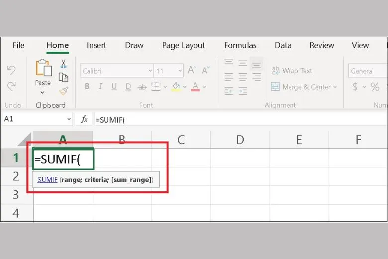 Hướng dẫn cách sử dụng hàm SUMIF trong Excel và ví dụ cụ thể