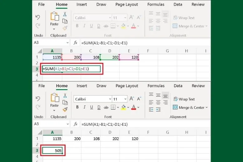 Hướng dẫn cách sử dụng phép trừ trong Excel: Trừ số, ngày tháng, kí tự, tỉ lệ….