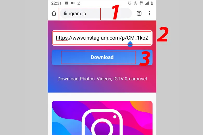 Hướng dẫn cách tải ảnh chất lượng cao từ Instagram về điện thoại và máy tính cực dễ