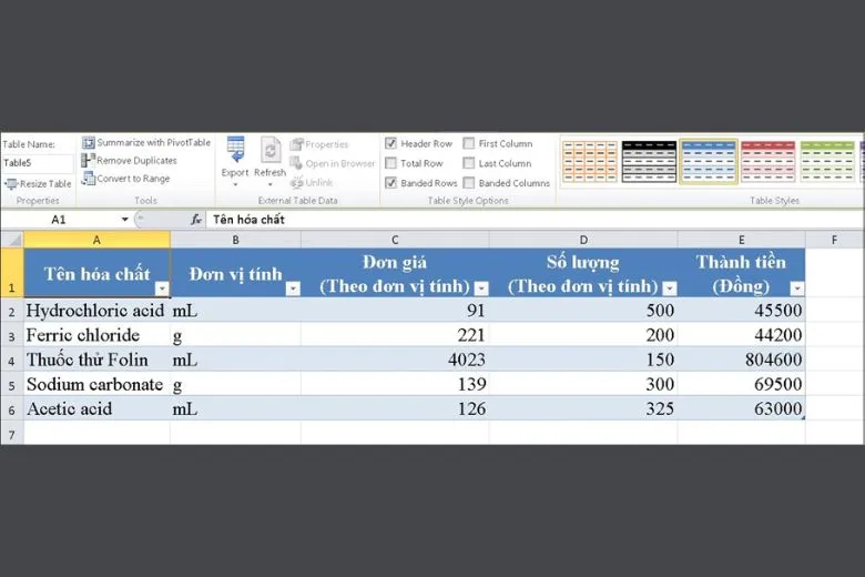 Hướng dẫn cách tạo, chỉnh sửa, xóa bảng trong Excel cực kì đơn giản, dễ làm