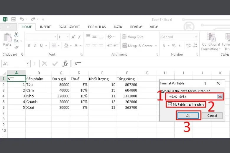 Hướng dẫn cách tạo, chỉnh sửa, xóa bảng trong Excel cực kì đơn giản, dễ làm