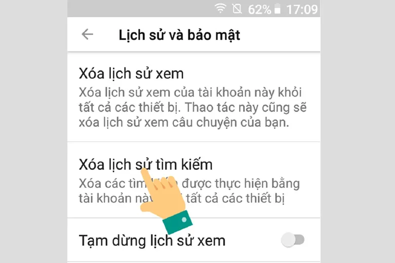 Hướng dẫn cách xóa lịch sử tìm kiếm YouTube trên iPhone, Android, máy tính trong tích tắc