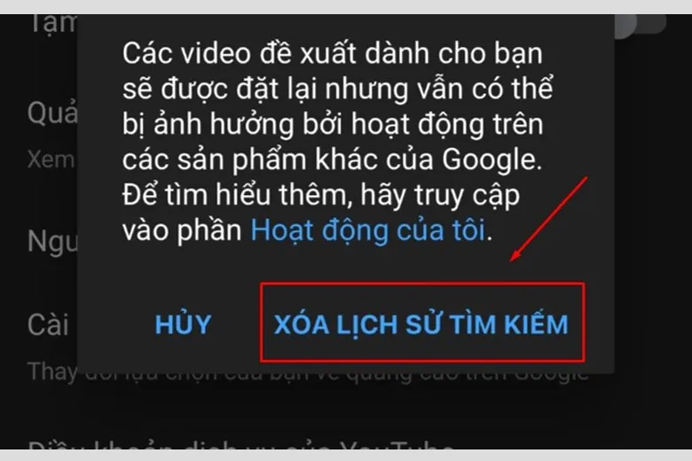 Hướng dẫn cách xóa lịch sử tìm kiếm YouTube trên iPhone, Android, máy tính trong tích tắc