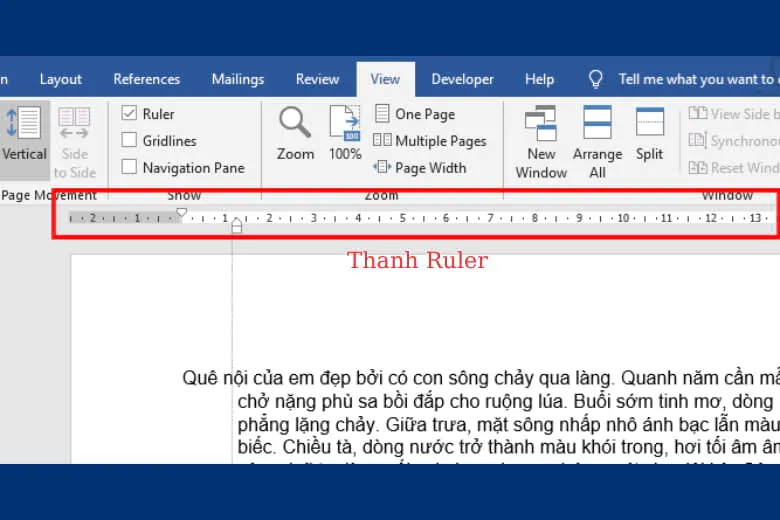 Hướng dẫn chi tiết cách hiện thước trong Word mới nhất