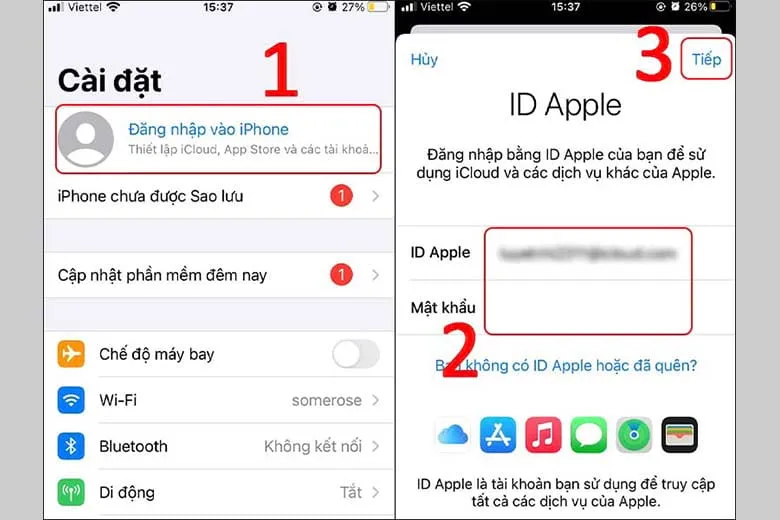 Hướng dẫn đăng nhập và đăng xuất iCloud trên các thiết bị iOS, MacOS