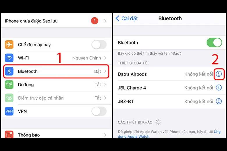 Hướng dẫn khắc phục tình trạng AirPods không kết nối được với iPhone, iPad, Macbook, PC, Laptop, Android