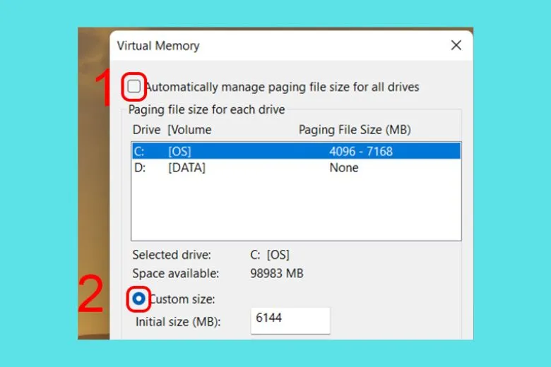 Hướng dẫn Set RAM ảo Windows 10 hỗ trợ máy RAM yếu