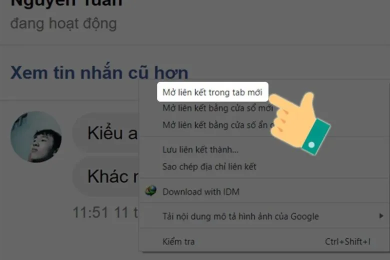 Hướng dẫn xem tin nhắn đầu tiên trên Messenger khi mới tạo Facebook