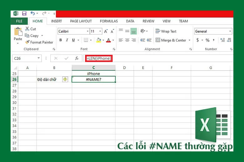 Lỗi #NAME là gì? Hướng dẫn sửa lỗi NAME trong Excel chi tiết