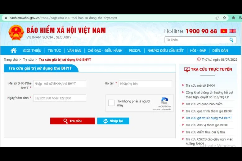 Những cách tra cứu hạn sử dụng thẻ bảo hiểm y tế (BHYT) Online tại nhà