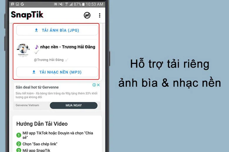 SnapTik App – Công cụ tải video TikTok không có logo, hình mờ watermark miễn phí