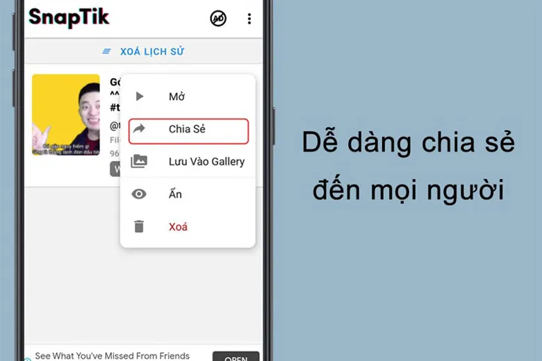 SnapTik App – Công cụ tải video TikTok không có logo, hình mờ watermark miễn phí