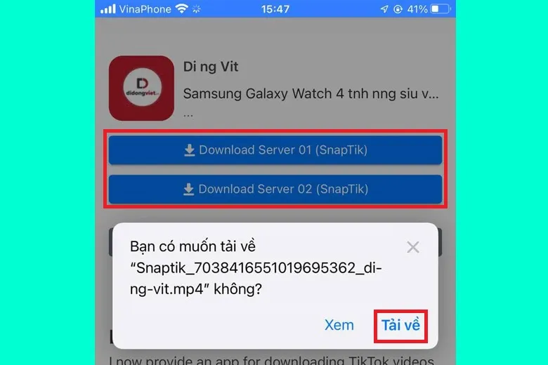 SnapTik App – Công cụ tải video TikTok không có logo, hình mờ watermark miễn phí