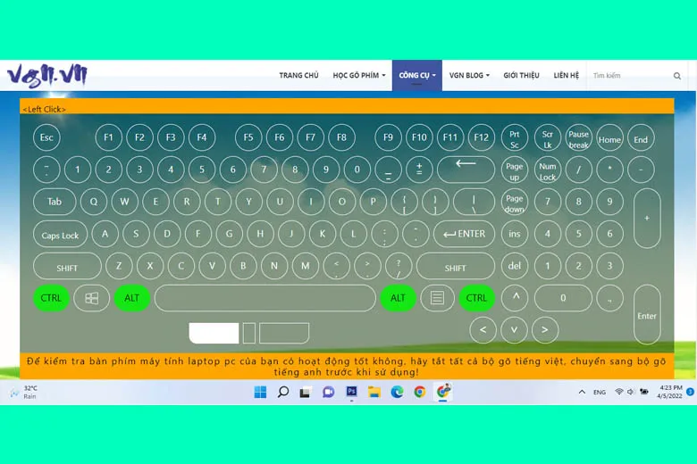 Test bàn phím online đơn giản với 8 web test keyboard laptop, máy tính tốt nhất 2022