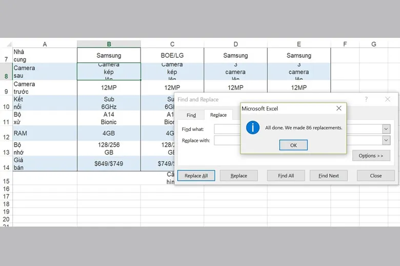 Tổng hợp 7 cách xuống dòng trong Excel, Trang tính thao tác trên Windows, MacBook, Android, iOS