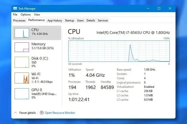Top 5+ cách kiểm tra dung lượng RAM trên laptop, Macbook cực kỳ nhanh chóng